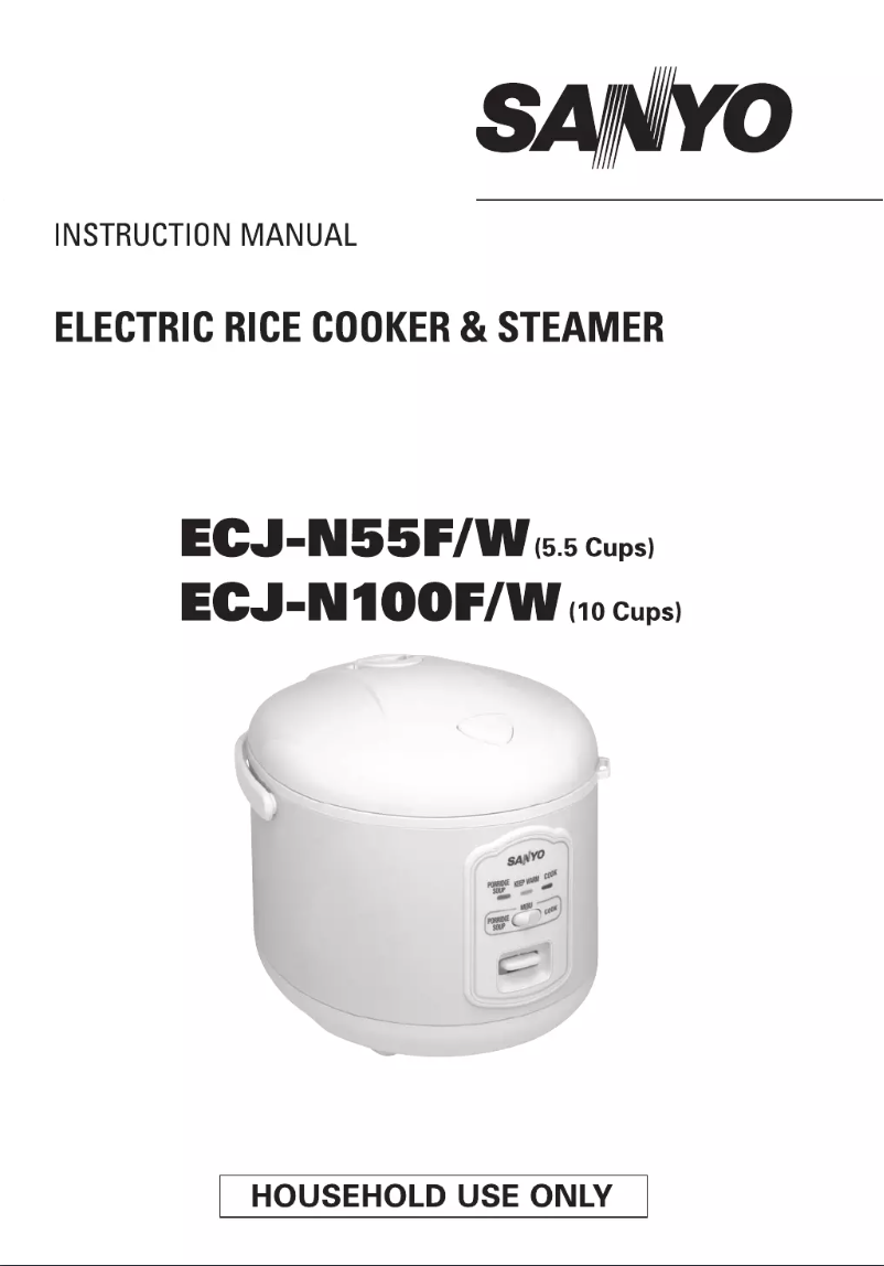 Image de la première page du manuel de l'appareil ECJ-N55W