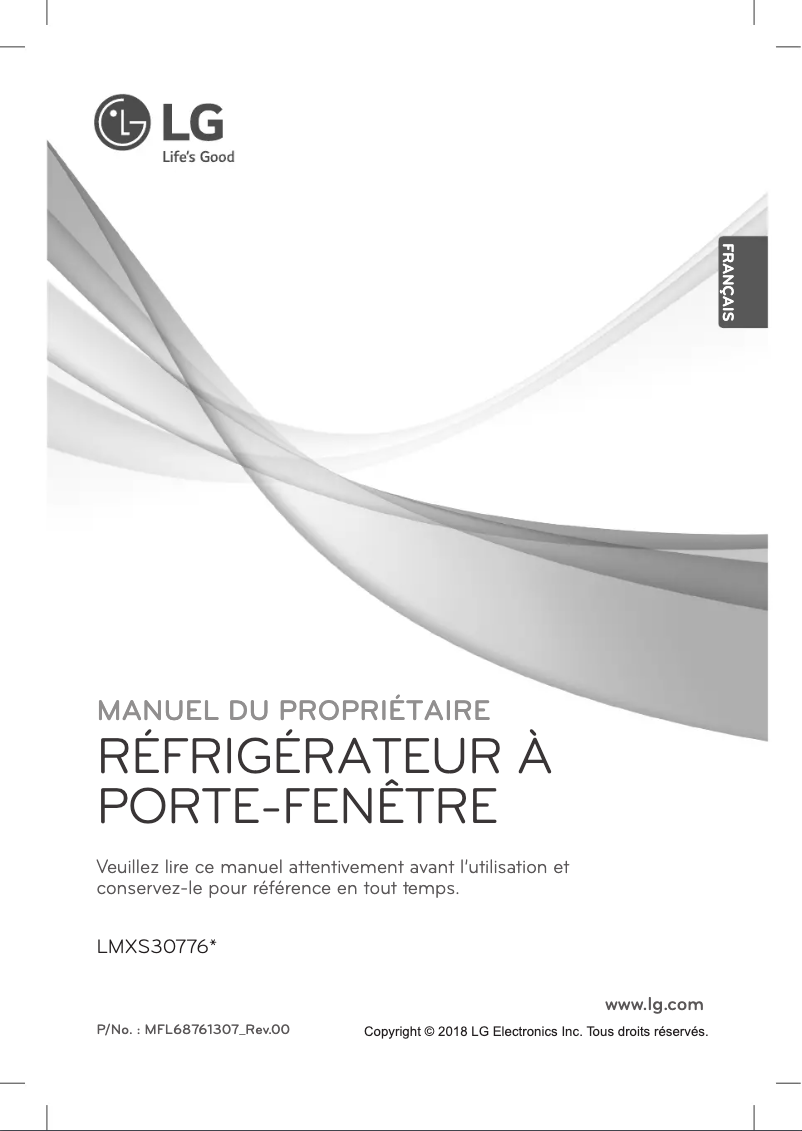 Image de la première page du manuel de l'appareil LMXS30776S