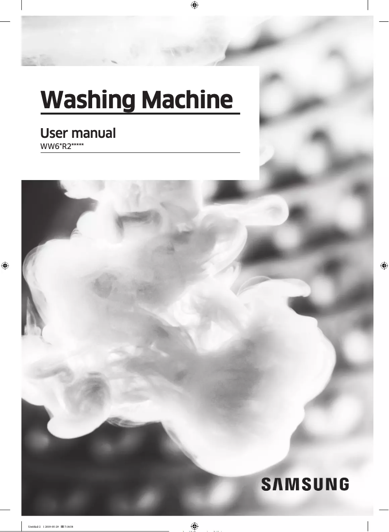 Page 1 de la notice Manuel utilisateur Samsung WW65R20GK0S