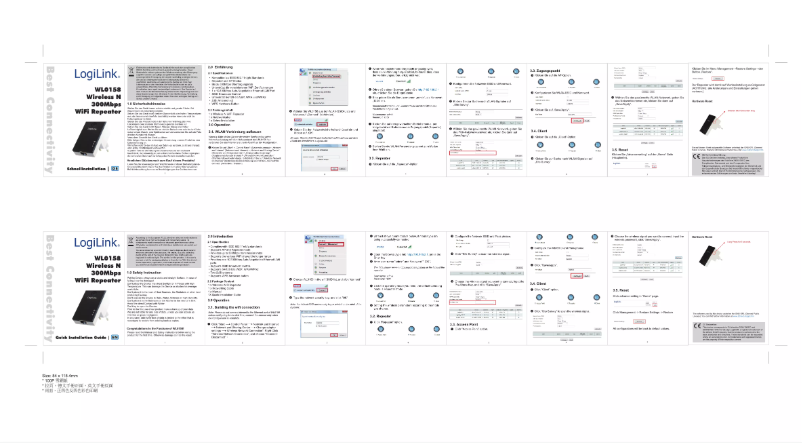 Page 1 de la notice Manuel utilisateur LogiLink WL0158