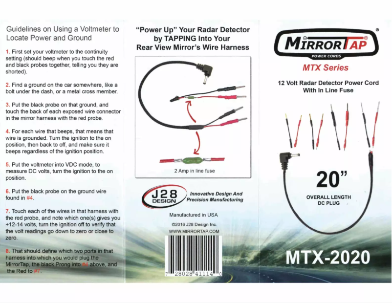 Page n°1 - Manuel utilisateur BlendMount MTX-2020