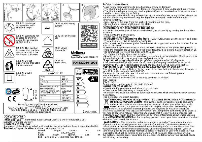 Image de la première page du manuel de l'appareil IAN 346542