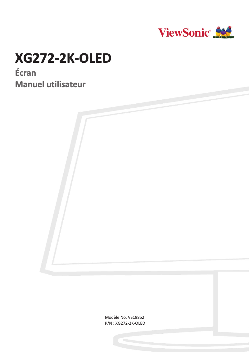 Image de la première page du manuel de l'appareil XG272-2K-OLED