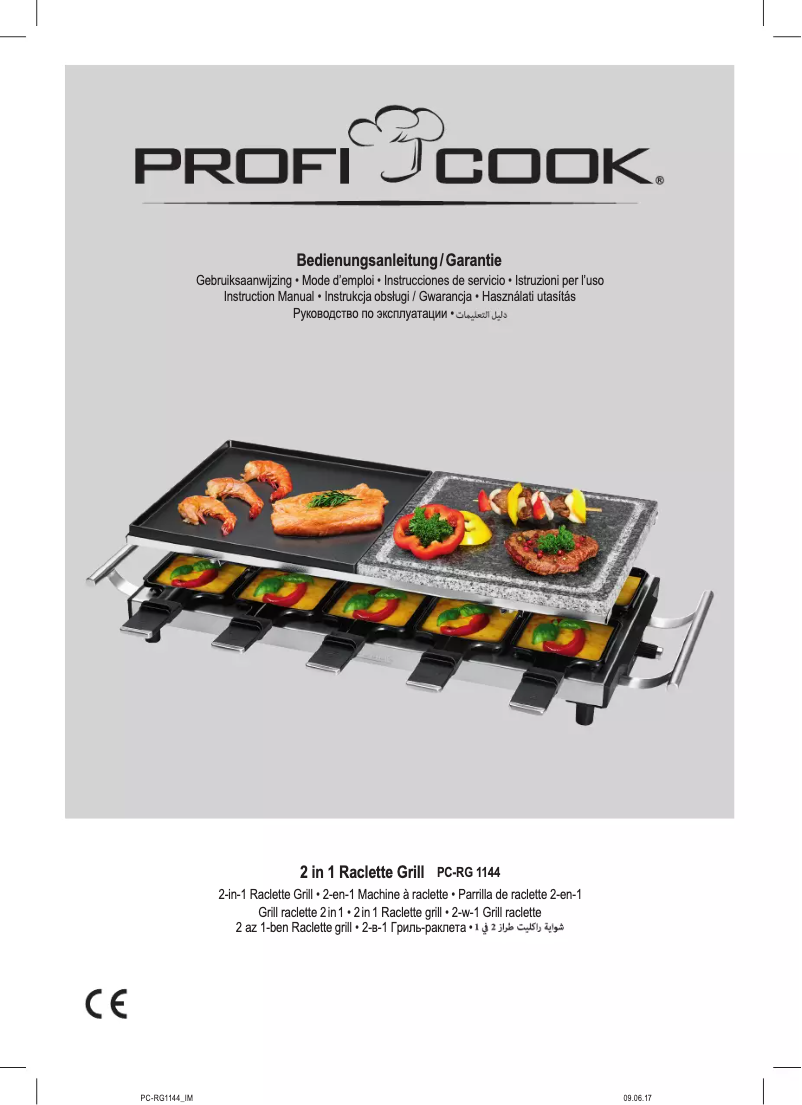Page n°1 - Manuel utilisateur ProfiCook PC-RG 1144