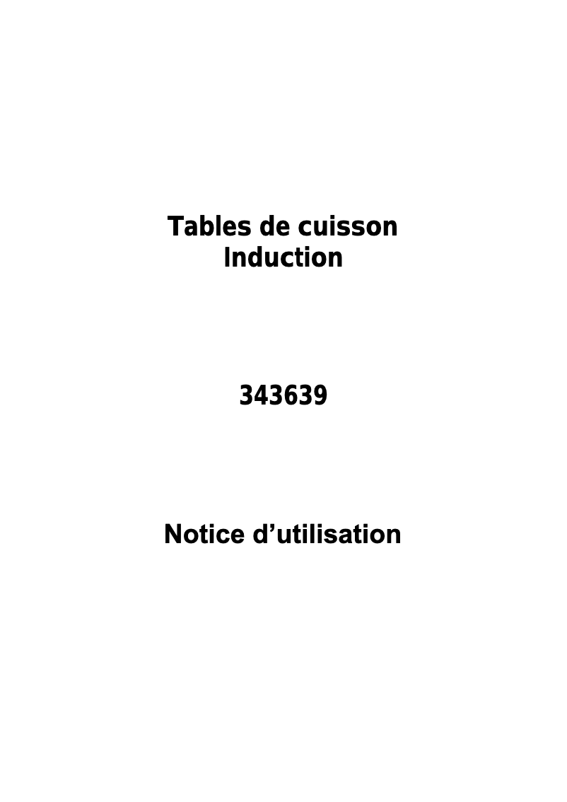 Page 1 de la notice Manuel utilisateur Brico Dépôt 343639