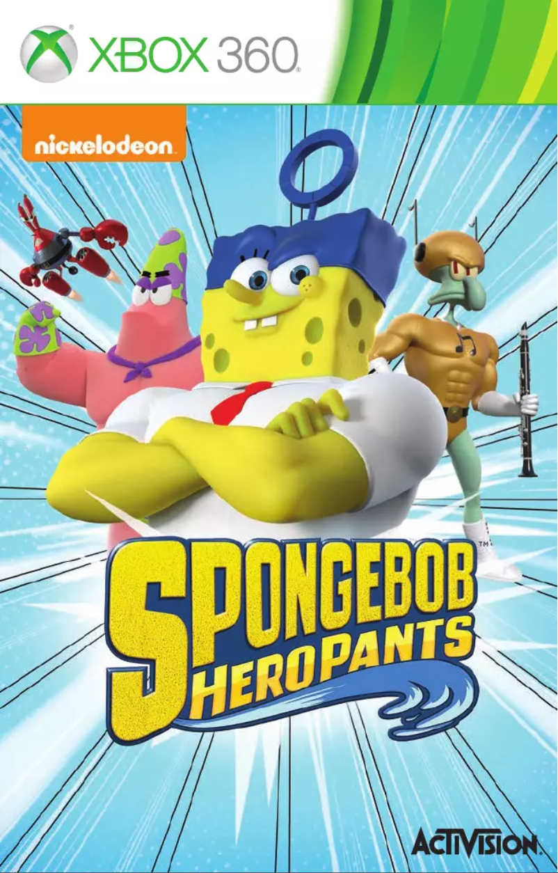 Image de la première page du manuel de l'appareil SpongeBob HeroPants (Xbox 360)