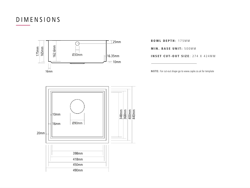 Page n°1 - Instructions / montage Caple SASO45/16