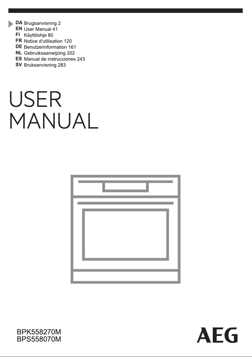 Image de la première page du manuel de l'appareil BPS556060M