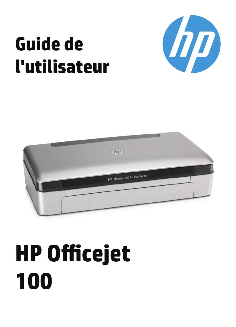 Image de la première page du manuel de l'appareil Officejet 100