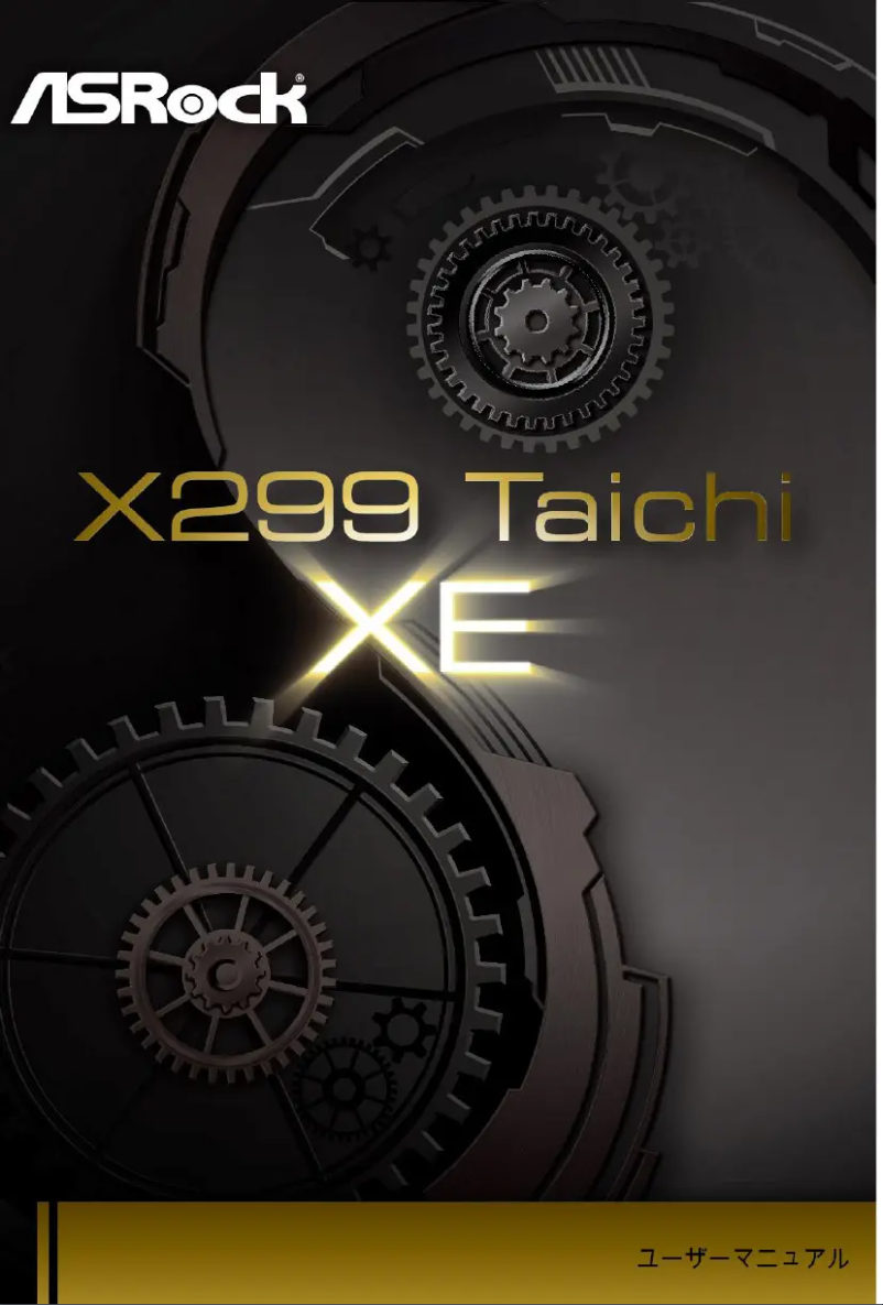 Page n°1 - Manuel utilisateur Asrock X299 Taichi XE