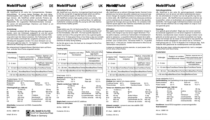 Image de la première page du manuel de l'appareil NobilFluid