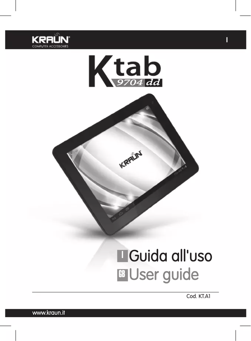 Page 1 de la notice Manuel utilisateur Kraun KTAB 9704DD