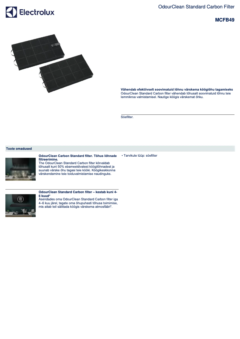 Página 1 del manual Manual de usuario AEG MCFB49