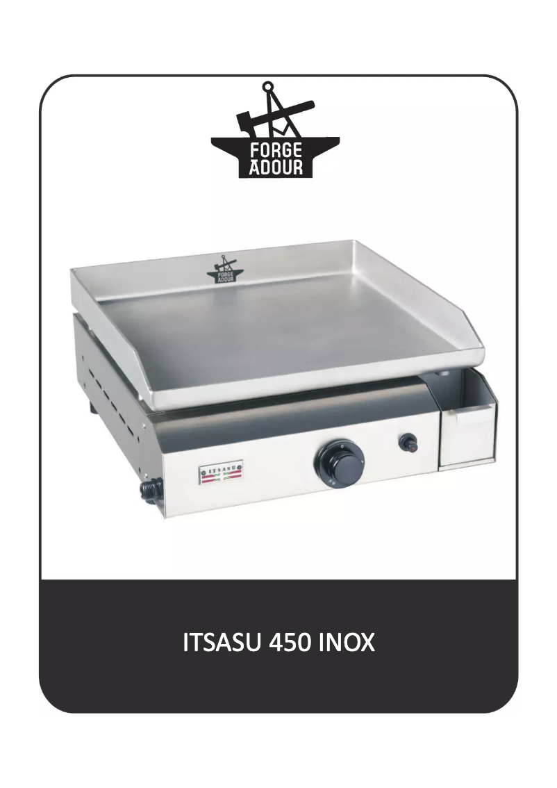 Page 1 de la notice Manuel utilisateur Forge Adour Itsasu 450