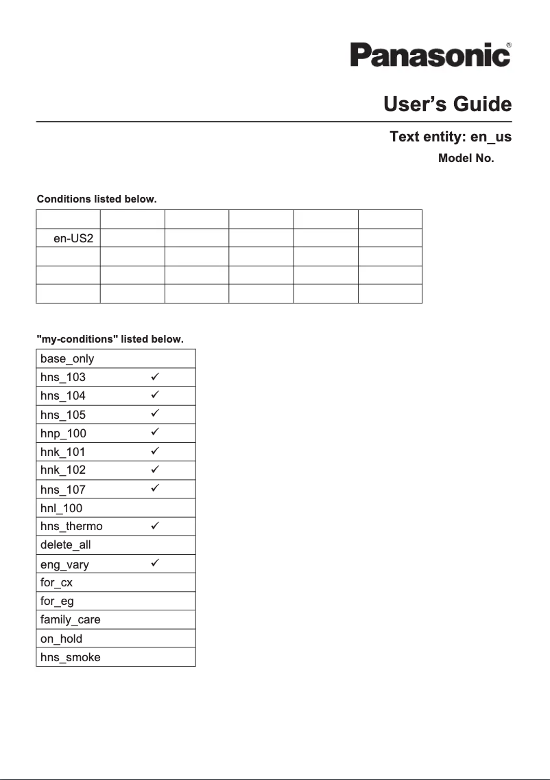 Page 1 de la notice Manuel utilisateur Panasonic KX-HN6000