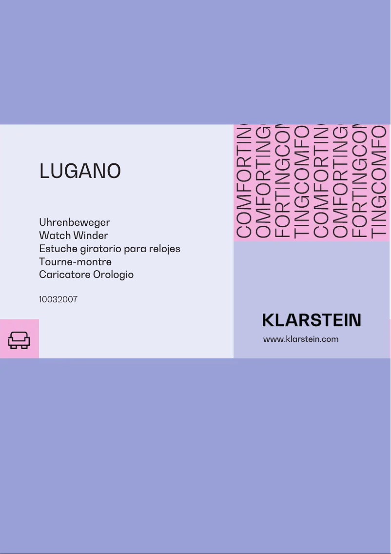 Page n°1 - Manuel utilisateur Klarstein Lugano