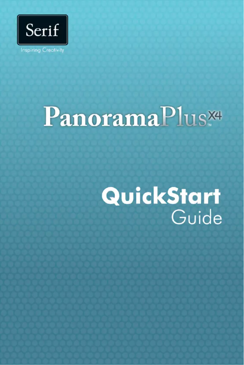 Página 1 del manual Manual de usuario Serif PanoramaPlus X4