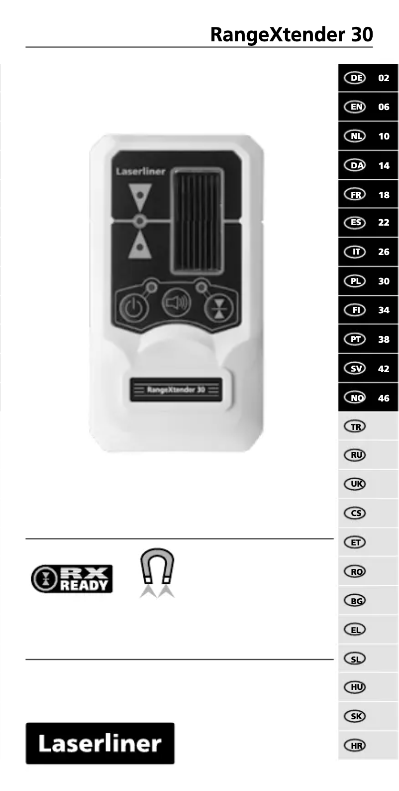 Image de la première page du manuel de l'appareil RangeXtender 30