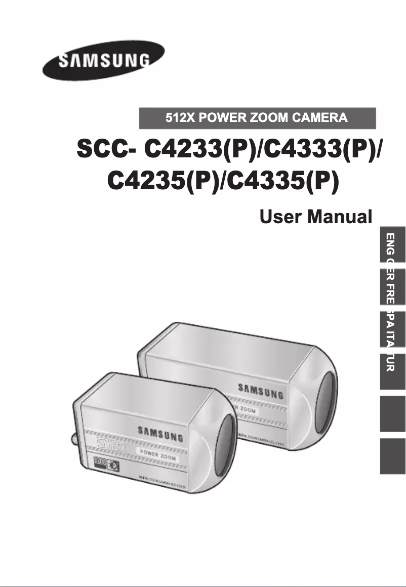 Image de la première page du manuel de l'appareil SCC-C4233P