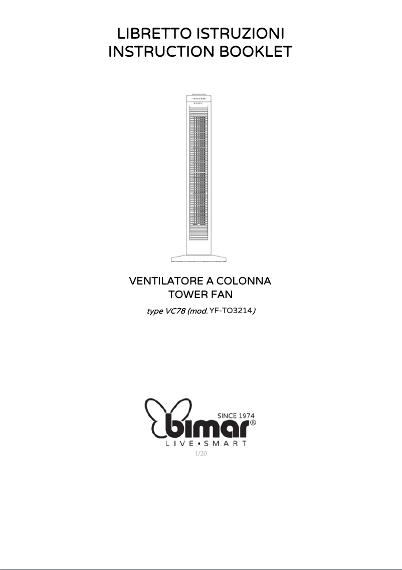 Page n°1 - Manuel utilisateur Bimar VC78