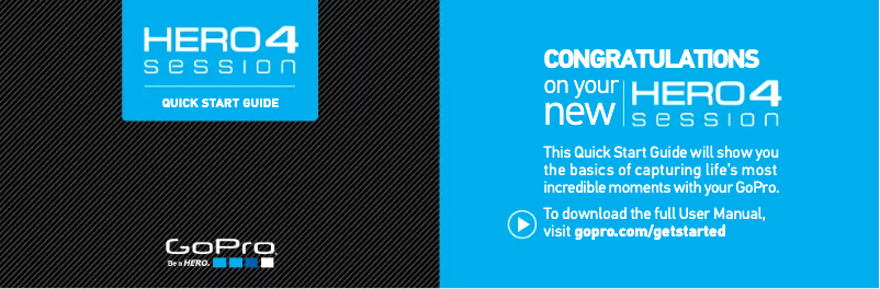 Image de la première page du manuel de l'appareil HERO 4 Session