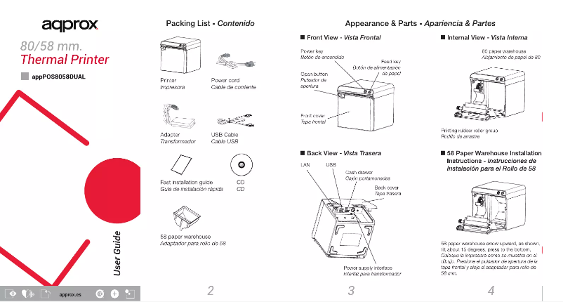 Image de la première page du manuel de l'appareil appPOS8058DUAL