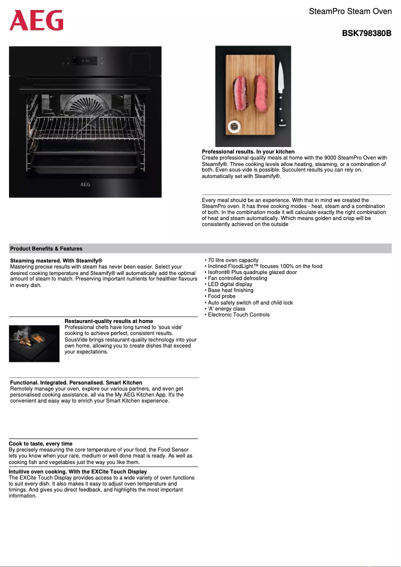 Image de la première page du manuel de l'appareil BSK798380B