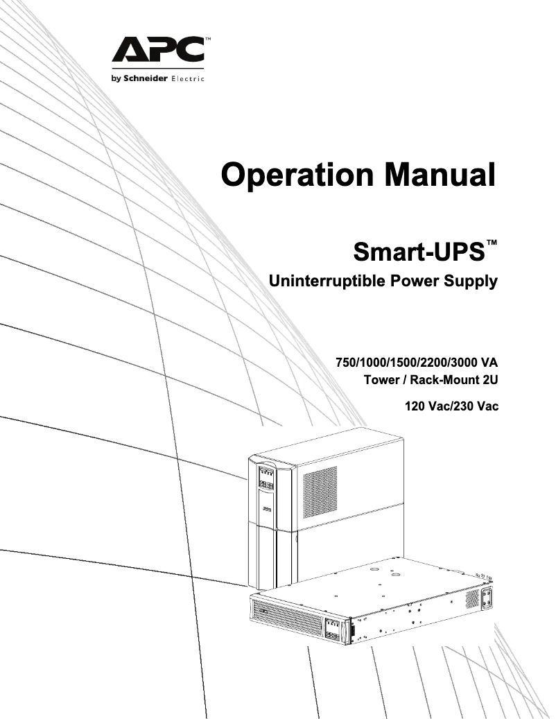 Image de la première page du manuel de l'appareil Smart-UPS SMT750C