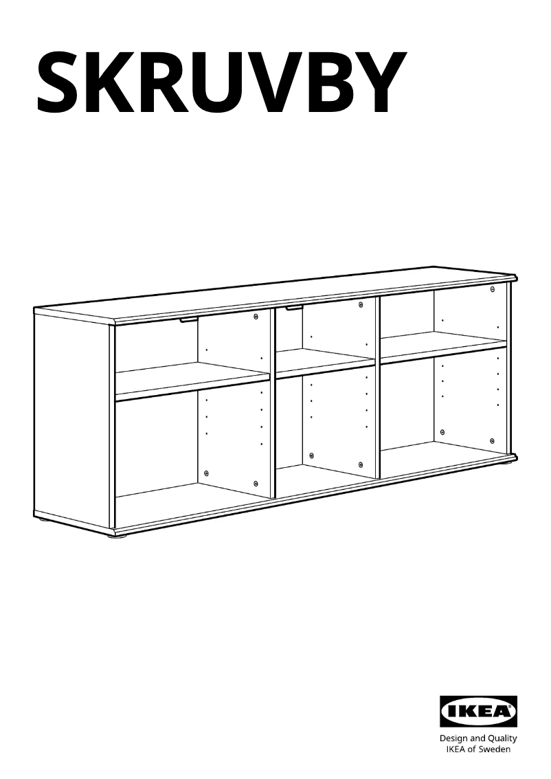 Page 1 de la notice Manuel utilisateur Ikea SKRUVBY 905.088.53