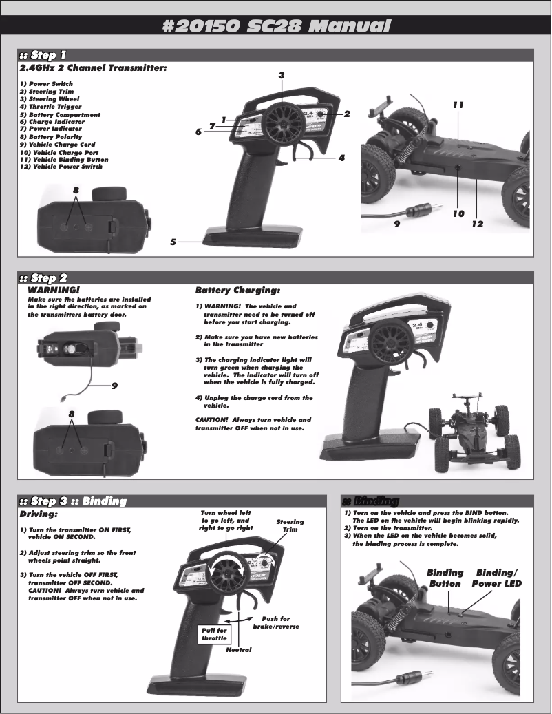 Image de la première page du manuel de l'appareil SC28
