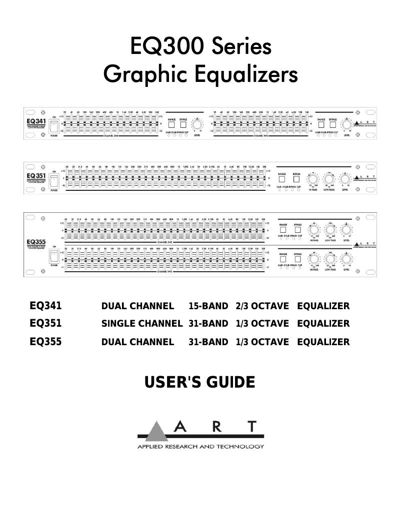 Image de la première page du manuel de l'appareil EQ-355