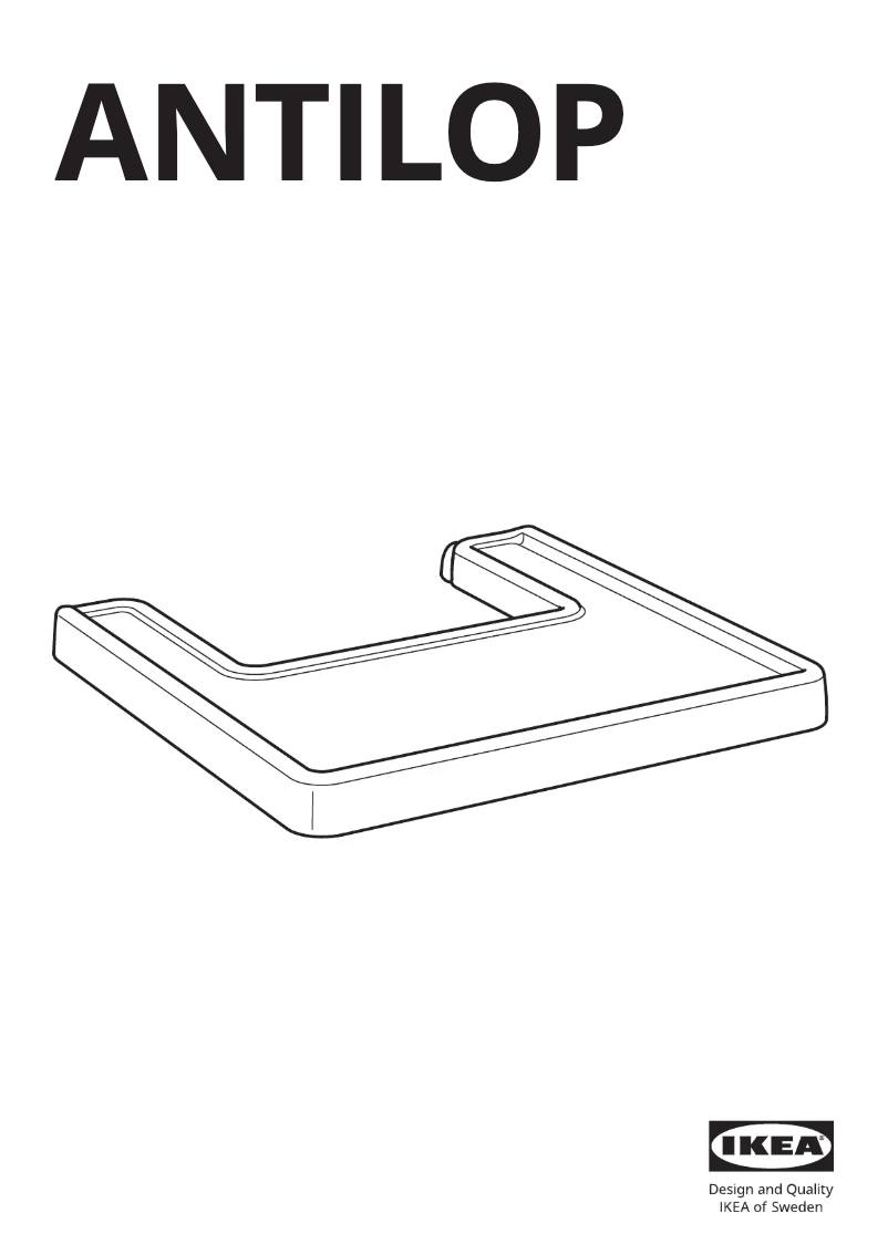 Page 1 de la notice Manuel utilisateur Ikea ANTILOP 201.690.74