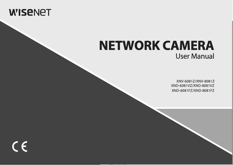Page 1 de la notice Manuel utilisateur Hanwha XNV-8081Z