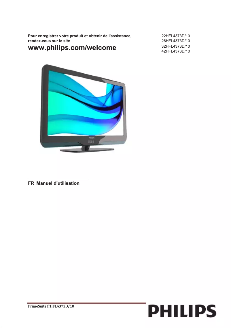 Page n°1 - Manuel utilisateur Philips 32HFL4373D