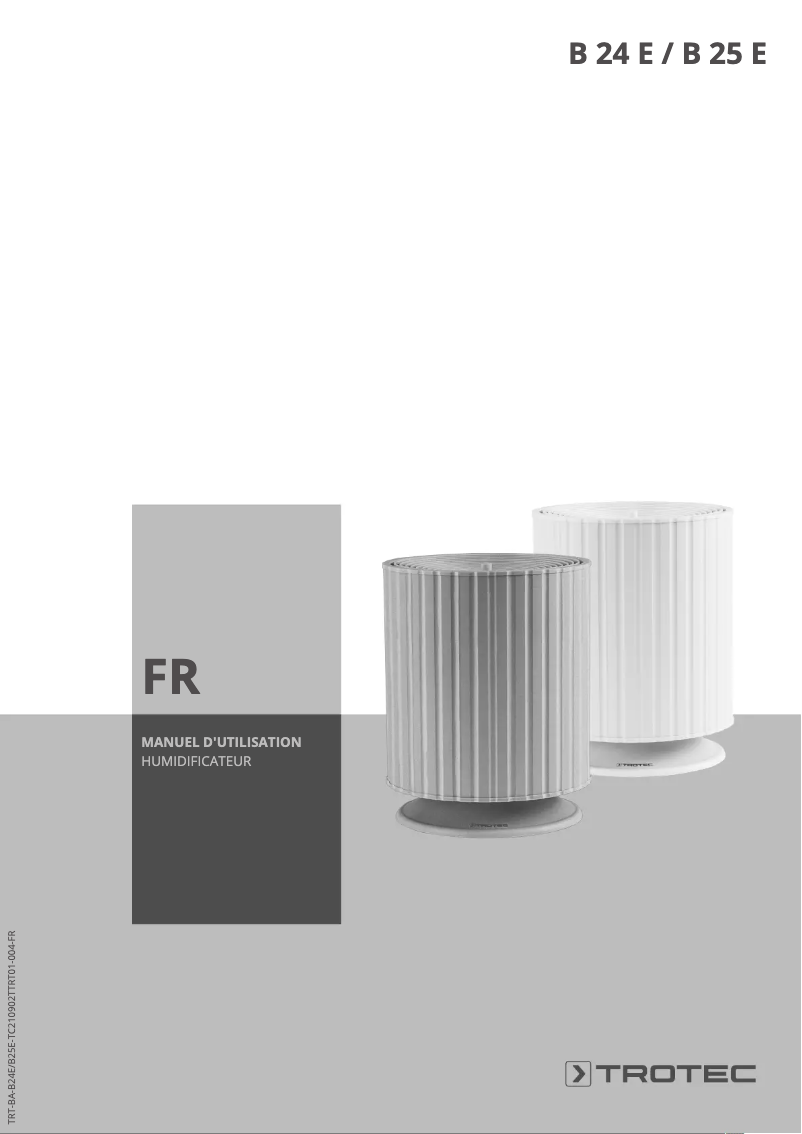 Page n°1 - Manuel utilisateur Trotec B 24 E