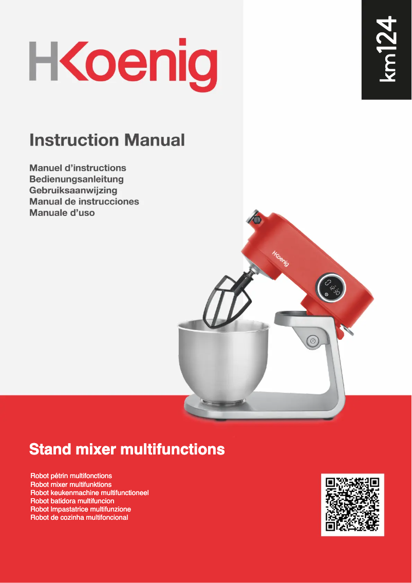 Image de la première page du manuel de l'appareil KM124
