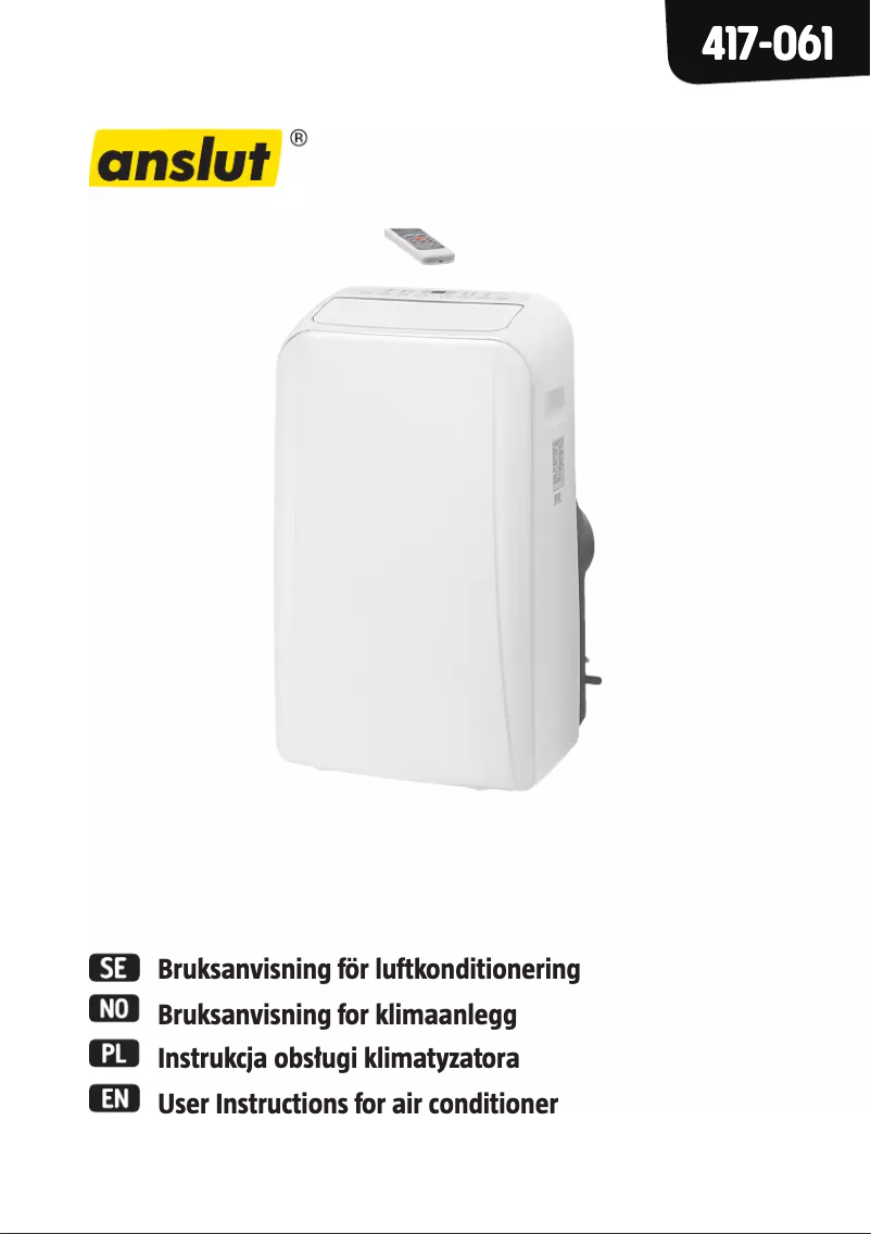 Page n°1 - Manuel utilisateur Anslut 417-061