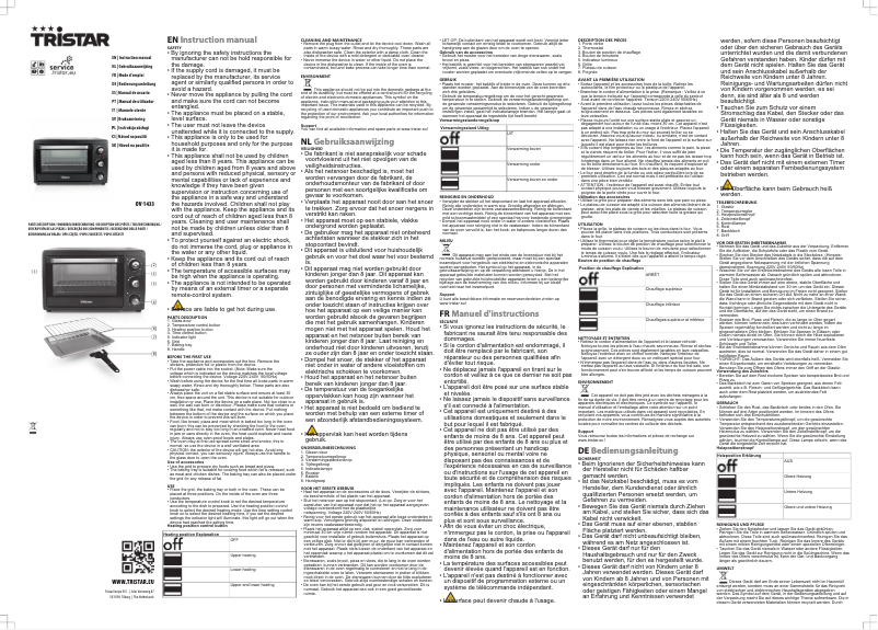 Image de la première page du manuel de l'appareil OV-1433