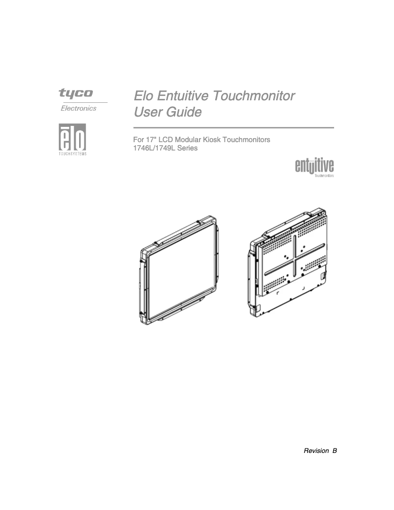 Page 1 de la notice Manuel utilisateur Elo 1746L