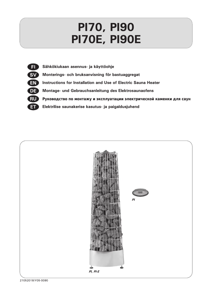Image de la première page du manuel de l'appareil Kivi PI70E HPIE700400