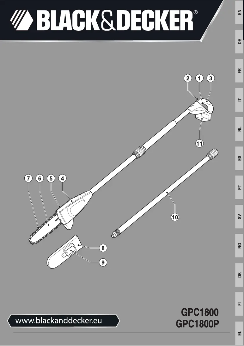 Página 1 del manual Manual de usuario Black & Decker GPC1800P