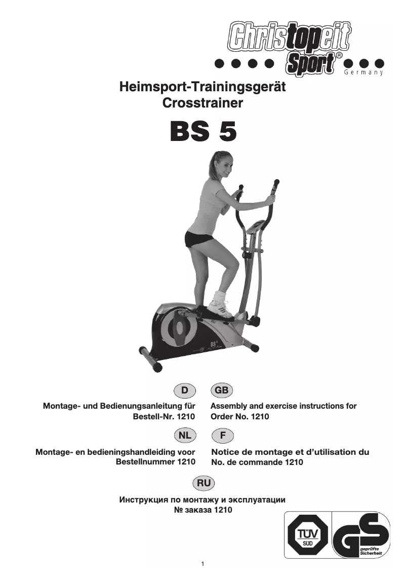 Página 1 del manual Manual de usuario Christopeit BS 5