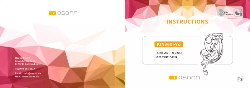 Page 1 de la notice Manuel utilisateur Osann KIN360 Pro