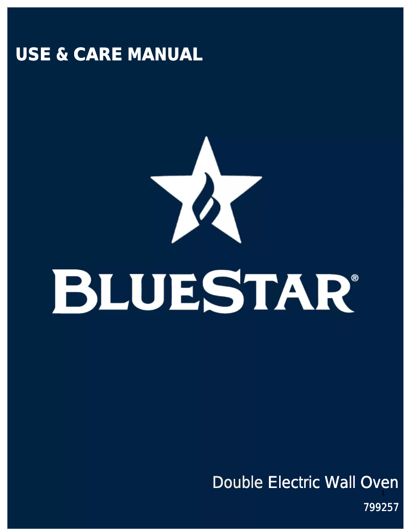 Page n°1 - Manuel utilisateur BlueStar BSDEWO30SDV2