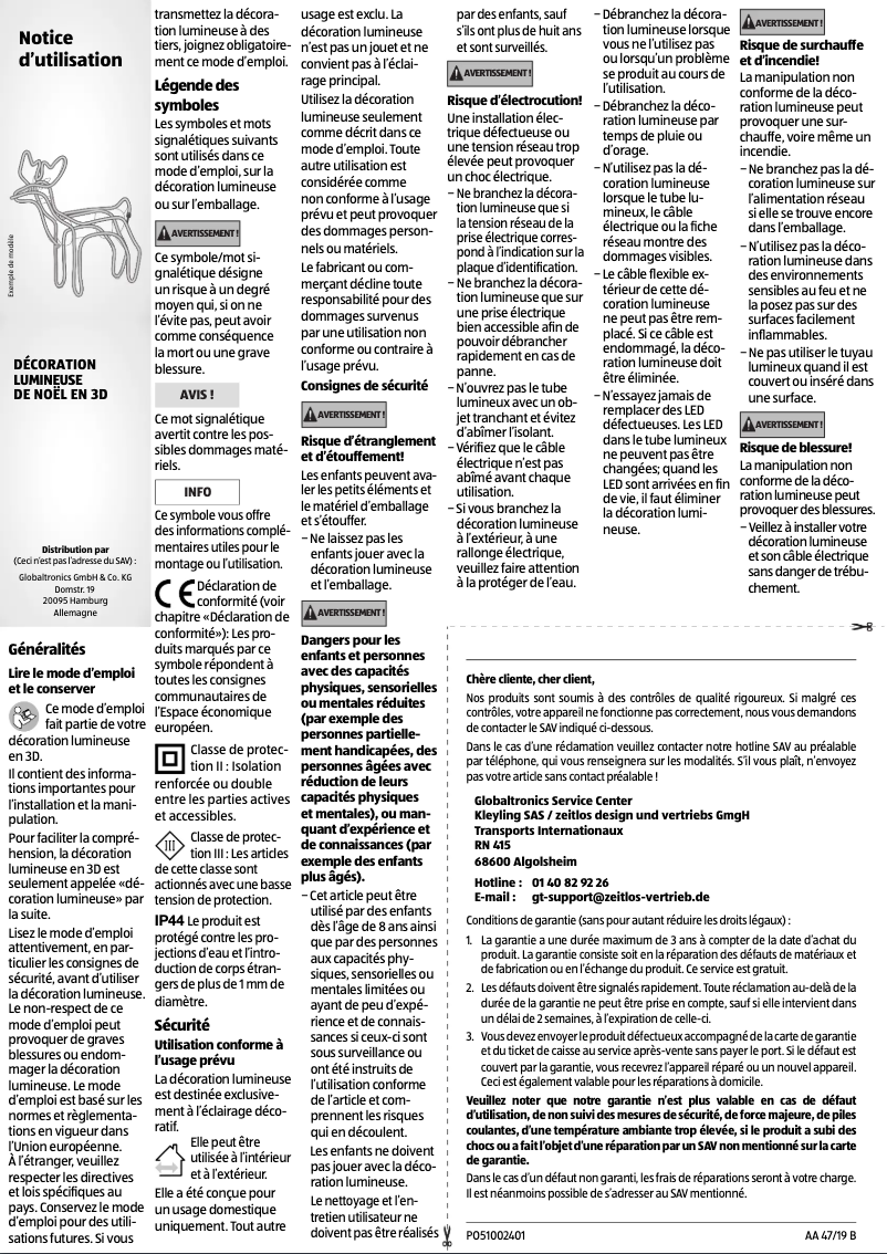 Page n°1 - Manuel utilisateur LightZone GB-01