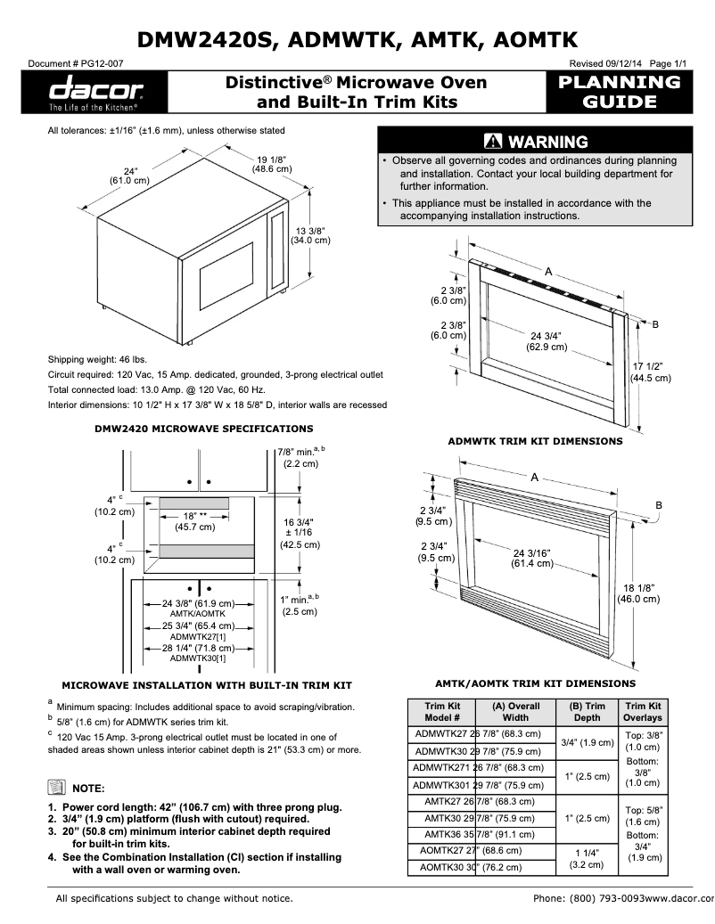 Image de la première page du manuel de l'appareil ADMWTK301S