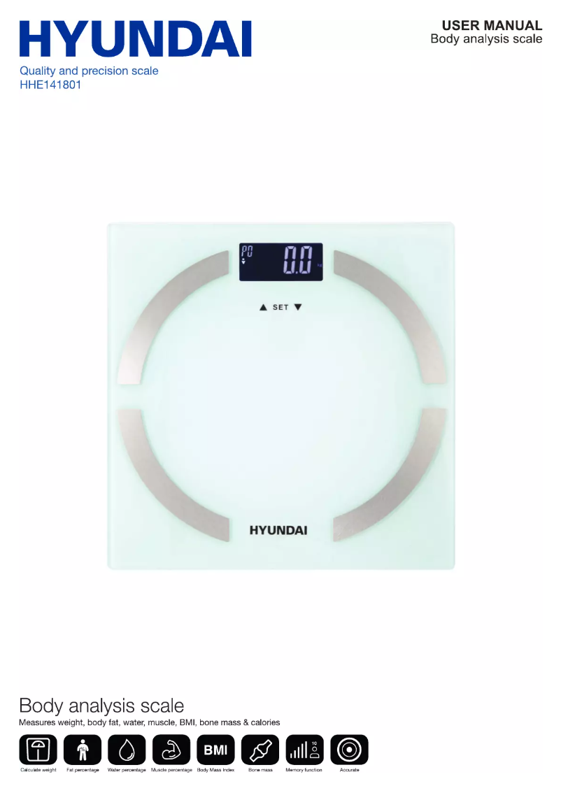 Page 1 de la notice Manuel utilisateur Hyundai HHE141801