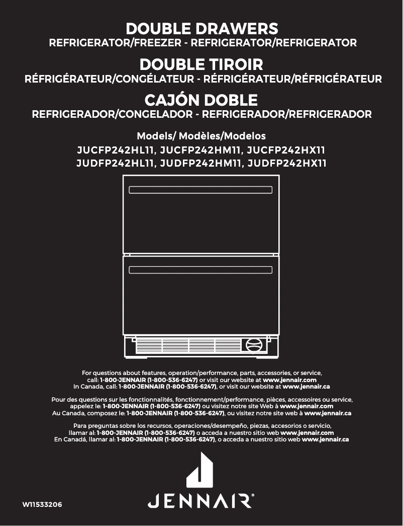 Image de la première page du manuel de l'appareil JUCFP242HL