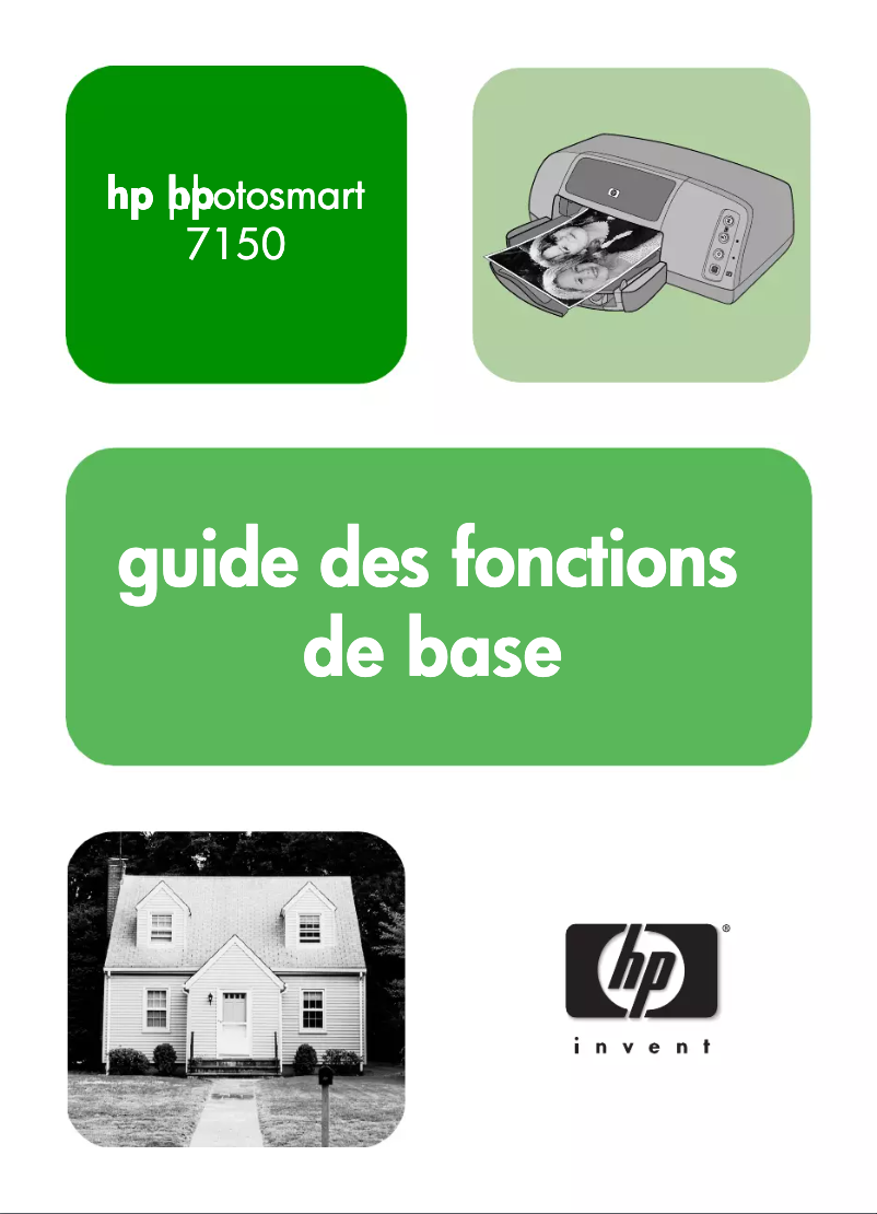 Image de la première page du manuel de l'appareil Photosmart 7150