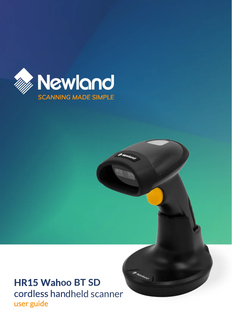 Page 1 de la notice Manuel utilisateur Newland HR15 Wahoo BT SD